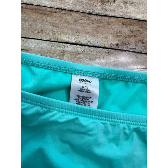 Mossimo Women's Keyhole Side Tie Swim Bottom Mint Green XL - Picture 3 of 5